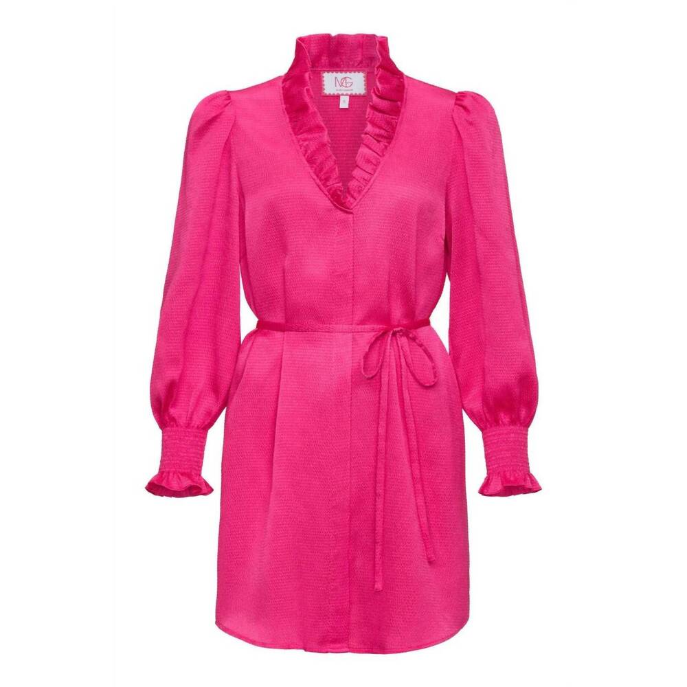 NEW MARY GEORGE women's harper long sleeve dress in beetroot purple